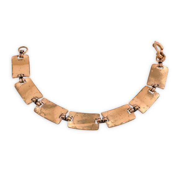 Vintage Copper Knifewing Kachina Link Bracelet Southwestern Native American God - Picture 5 of 5